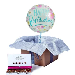Online Floral Happy Birthday Balloon & Lindt Chocolates Kids Birthday Party|Balloons For Her