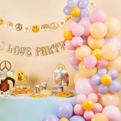 Kids Card Factory Flower Power Balloon Arch Kit - 60 Balloons