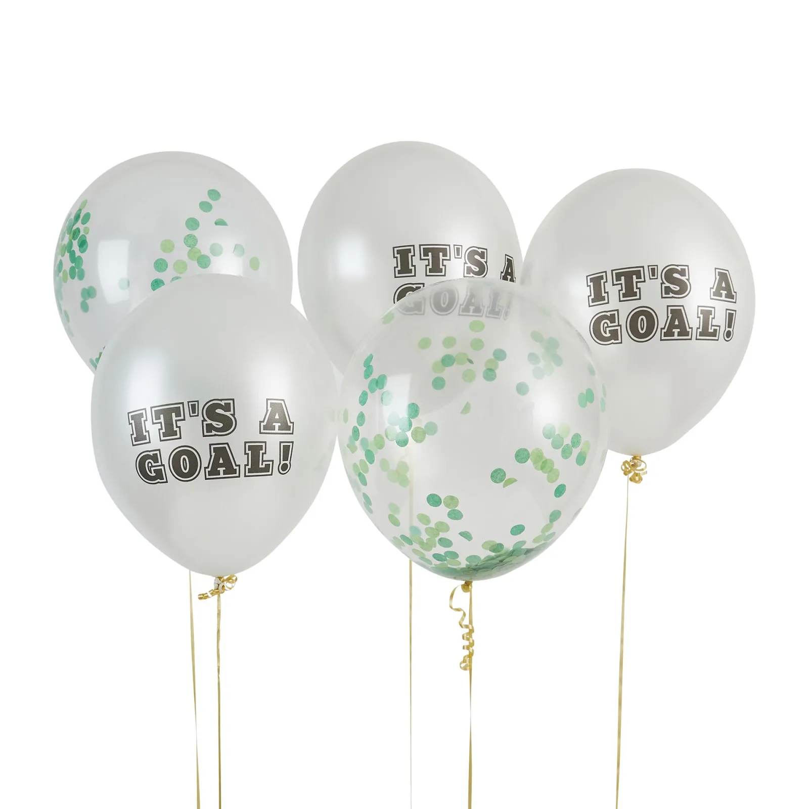 New Football It's A Goal 12-Inch Latex Balloons - Pack of 5 Kids Balloons For Kids|Balloons For Him