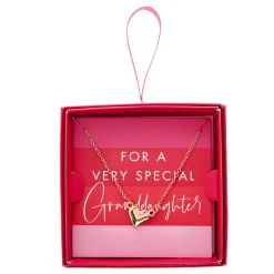 Card Factory For A Very Special Granddaughter Heart Necklace