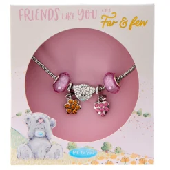 Card Factory Friends Like You Me To You Tatty Teddy Charm Bracelet