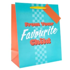 Hot From Your Favourite Child Large Portrait Gift Bag Navy Gift Wrap|Gift Wrap For Him
