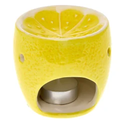 Card Factory Fruit Fayre Tealight Holder & Lemon Curd Scented Tealights