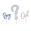 Card Factory Gender Reveal Card Cake Topper Set