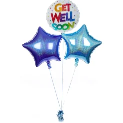 Clearance Get Well Soon Balloon Bouquet - DELIVERED INFLATED! Kids Balloons For Kids|Balloons For Him