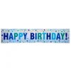 Clearance Giant Blue Happy Birthday Banner Birthday Party|Banners & Bunting