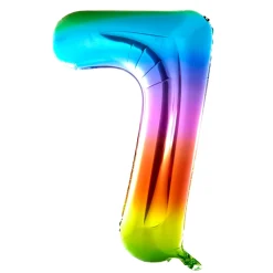 Best Giant Rainbow Number 7 Foil Helium Balloon Kids Balloons For Kids|Balloons For Him