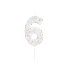 Giant Sprinkle Number Cake Candle (0-9) Cake Candles|Birthday Party