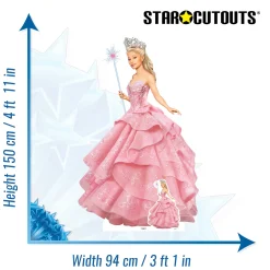 Card Factory Glinda Wicked Pink Witch Cardboard Cutout