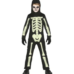 Card Factory Glow in the Dark Skeleton Children's Fancy Dress Costume
