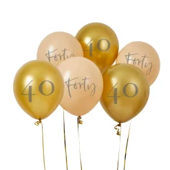 Discount Gold & Nude Special Age 12-Inch Latex Balloons (Pack of 6) - Choose Your Milestone Birthday Party|Balloons For Him