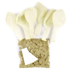 Kids Card Factory Gold Confetti Balloons - Pack Of 6