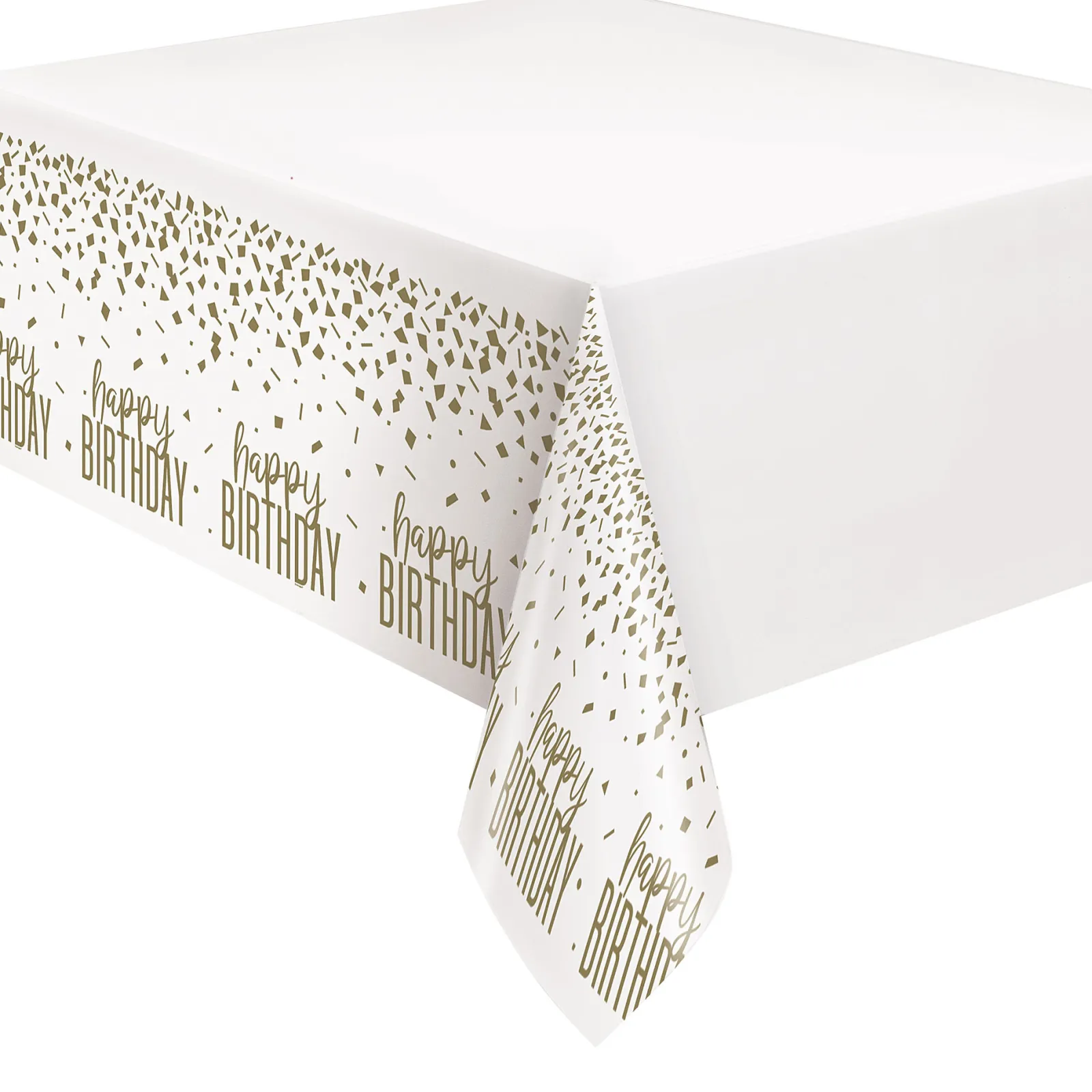 Card Factory Gold Confetti Birthday Party Tableware - 16 Guests