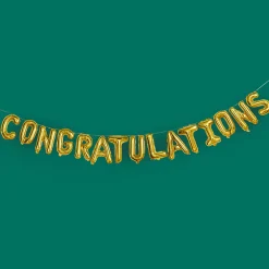 Card Factory Gold Congratulations Foil Balloon Garland