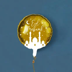 Discount Gold Eid Mubarak 20-Inch Foil Balloon Kids Balloons For Kids|Foil Balloons