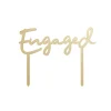 Hot Gold Engaged Acrylic Cake Topper Cake Candles|Engagement Party