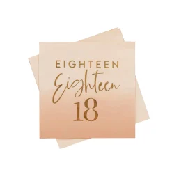 New Gold Foiled Special Age Paper Napkins (Pack of 16) - Choose Your Milestone Tableware|Birthday Party