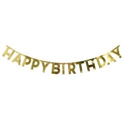 Card Factory Gold Happy Birthday Letter Banner