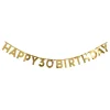 Card Factory Gold Happy 30th Birthday Letter Banner