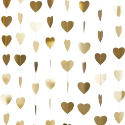 Card Factory Gold Heart Backdrop