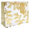 Card Factory Gold Holly Large Landscape Christmas Gift Bag