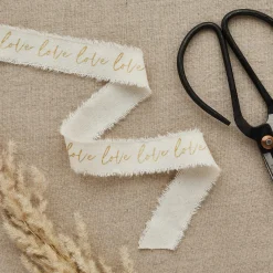 Discount Gold Love Ribbon 5m Invitations|Wedding Party