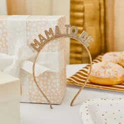 Card Factory Gold Mama To Be Glitter Headband