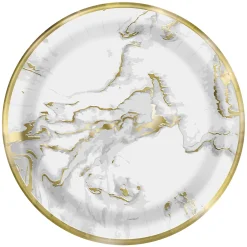 Gold Marble Party Tableware & Decorations - 20 Guests Tableware|Wedding Party