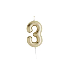 Online Gold Number Cake Candle (0-9) Cake Candles|Birthday Party
