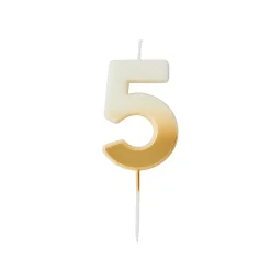 Outlet Gold Ombre Number Cake Candle (0-9) Birthday Party|Cake Candles