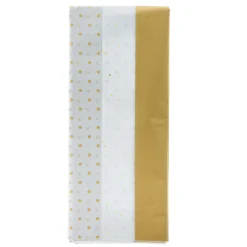 Best Gold Patterned Tissue Paper - Pack of 6 Sheets Kids Gift Wrap For Kids|Gift Wrap For Him