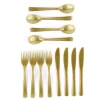 Outlet Gold Plastic Cutlery Set - 18 Pieces Tableware|Engagement Party