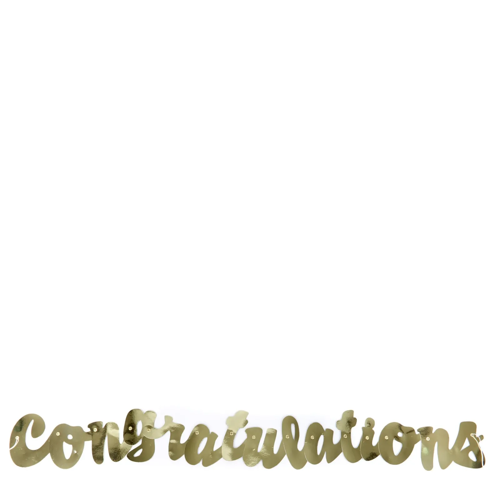 Card Factory Gold Script Congratulations Banner