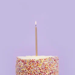 Discount Gold Skinny Cake Candles - Pack of 12 Cake Candles|Birthday Party