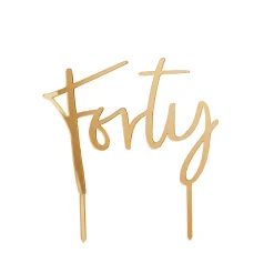 Online Gold Special Age Acrylic Cake Topper - Choose Your Milestone Cake Candles|Birthday Party