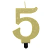 Online Gold Starry Number 5 Cake Candle 50Th Birthday|Cake Candles