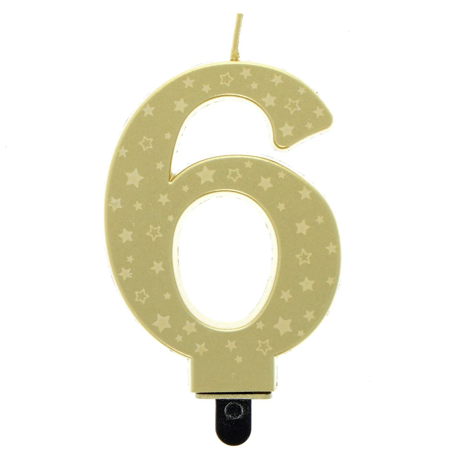 Online Gold Starry Number 6 Cake Candle 60Th Birthday|Cake Candles