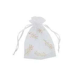 Outlet Gold Vine Organza Bags - Pack of 10 Bags & Favours|Wedding Party