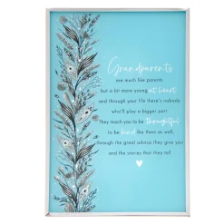 Card Factory Grandparents Young At Heart Plaque