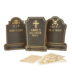 Sale Gravestone Customisable Signs - Pack of 3 Halloween Party