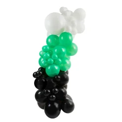 Card Factory Green, Black & White Balloon Arch Kit