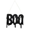 Card Factory Halloween Boo Black Glitter Acrylic Sign