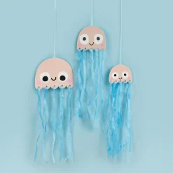 Hanging Jellyfish Decorations - Pack of 3 Birthday Party