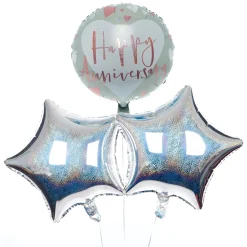 Card Factory Happy Anniversary Balloon Bouquet - DELIVERED INFLATED!