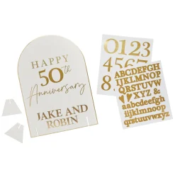 Card Factory Happy Anniversary Customisable Table Sign