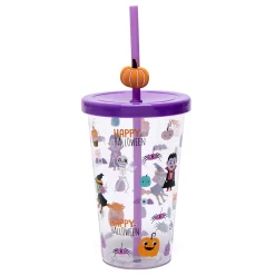 Card Factory Happy Halloween Drinks Tumbler & Straw