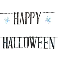 Card Factory Happy Halloween Iridescent Banner