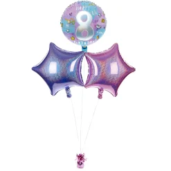 Clearance Happy 8th Birthday Balloon Bouquet - DELIVERED INFLATED! Kids Balloons For Kids|Character Balloons