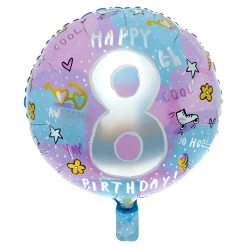 Clearance Happy 8th Birthday Balloon Bouquet - DELIVERED INFLATED! Kids Balloons For Kids|Character Balloons
