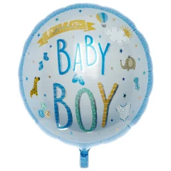Kids Card Factory Hello Baby Boy 31-Inch Foil Helium Balloon